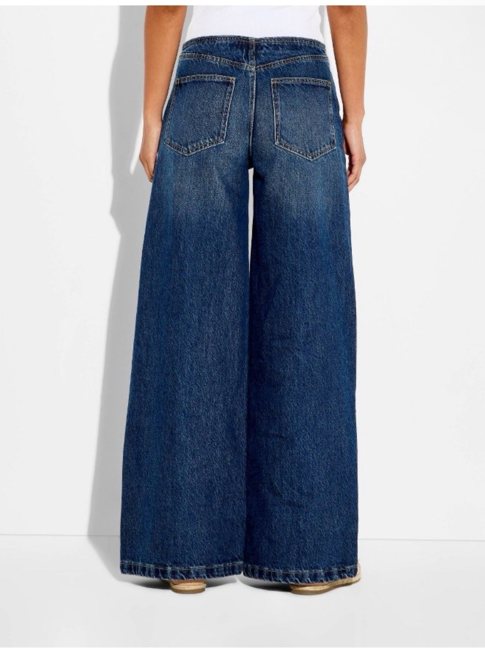 Wild fable Mid-Rise Ultra Wide Leg - Dark Wash -10